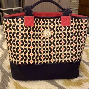Blue pink and white spartina 449 handbag